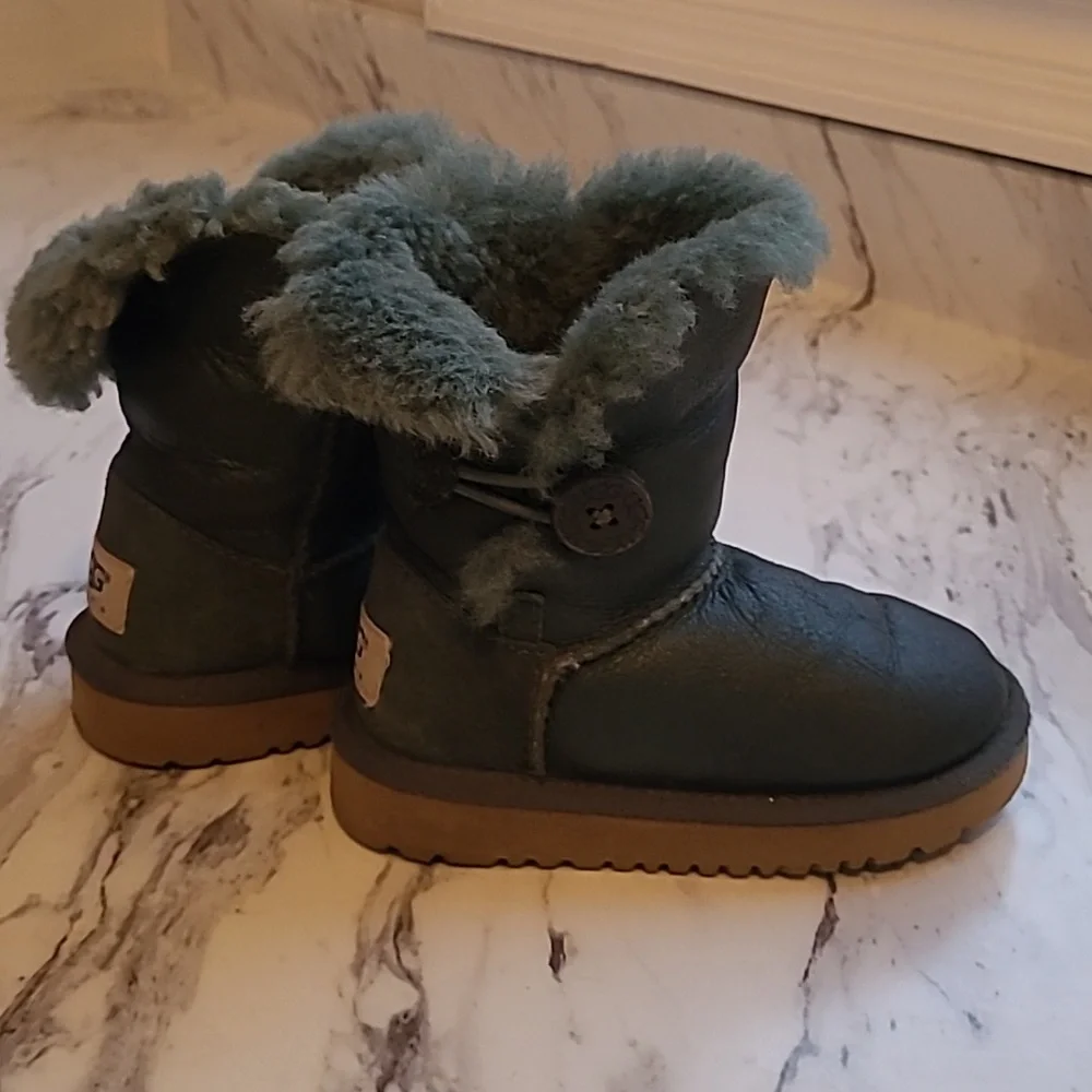 UGG Dark Green Shearling Boots